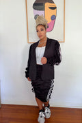 Black/Light Pink Stand on Business Blazer