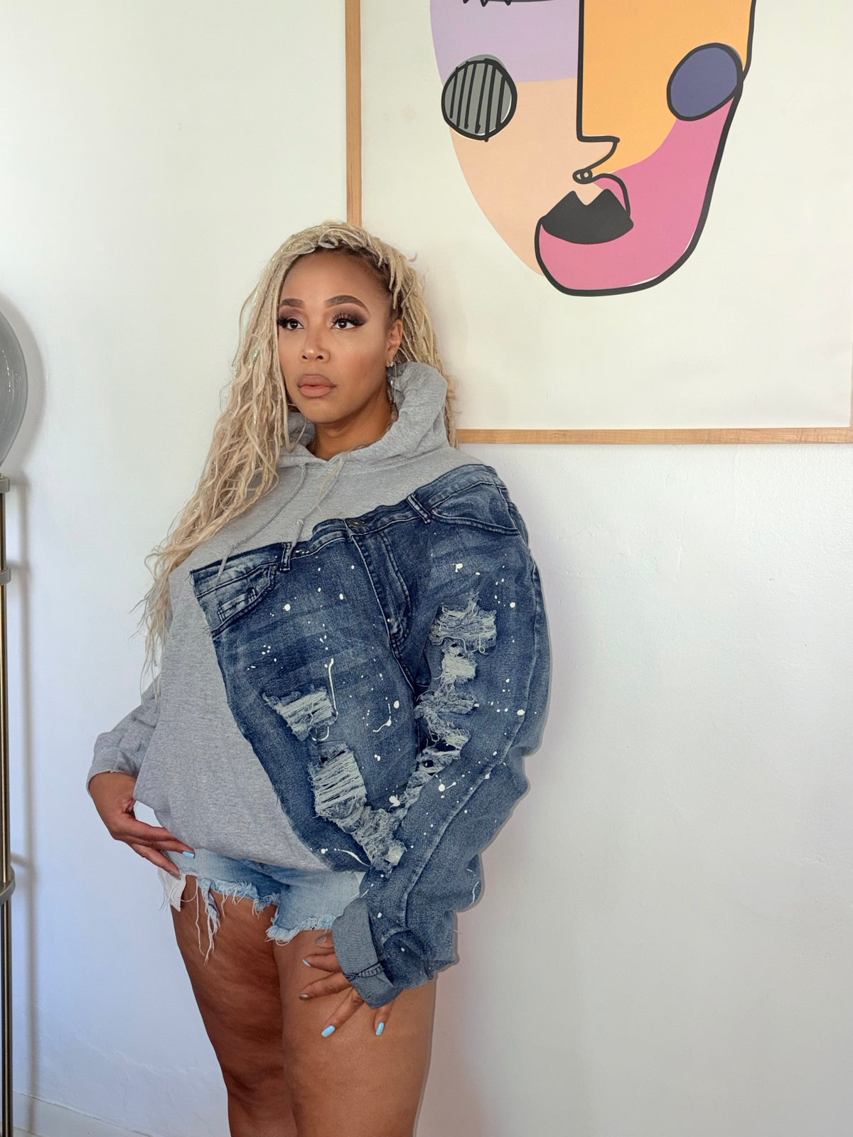 Distressed Confuzion Hoodie/Sweatshirt
