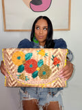 Straw Flower Clutch