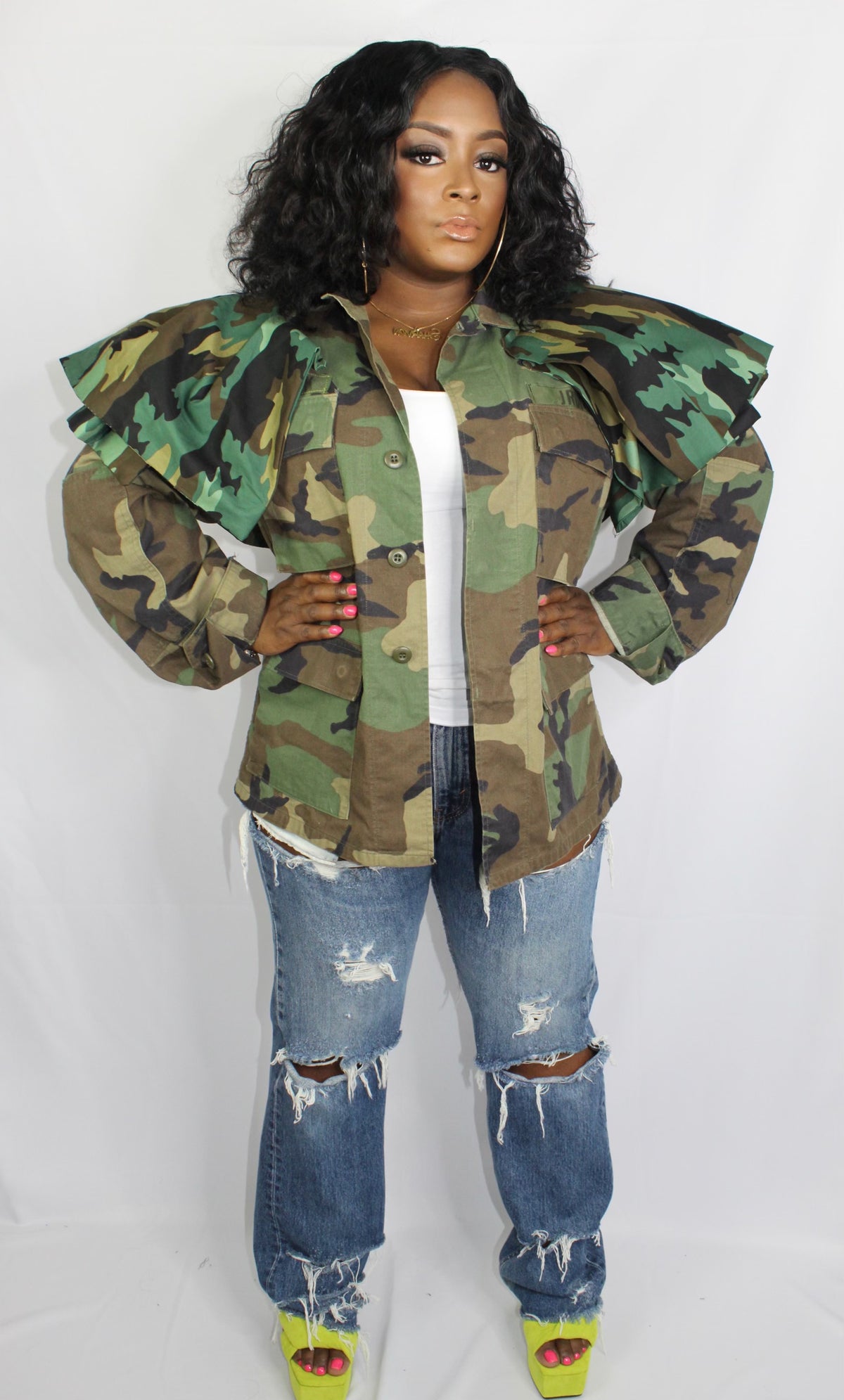 “Couture War” Camo Jacket